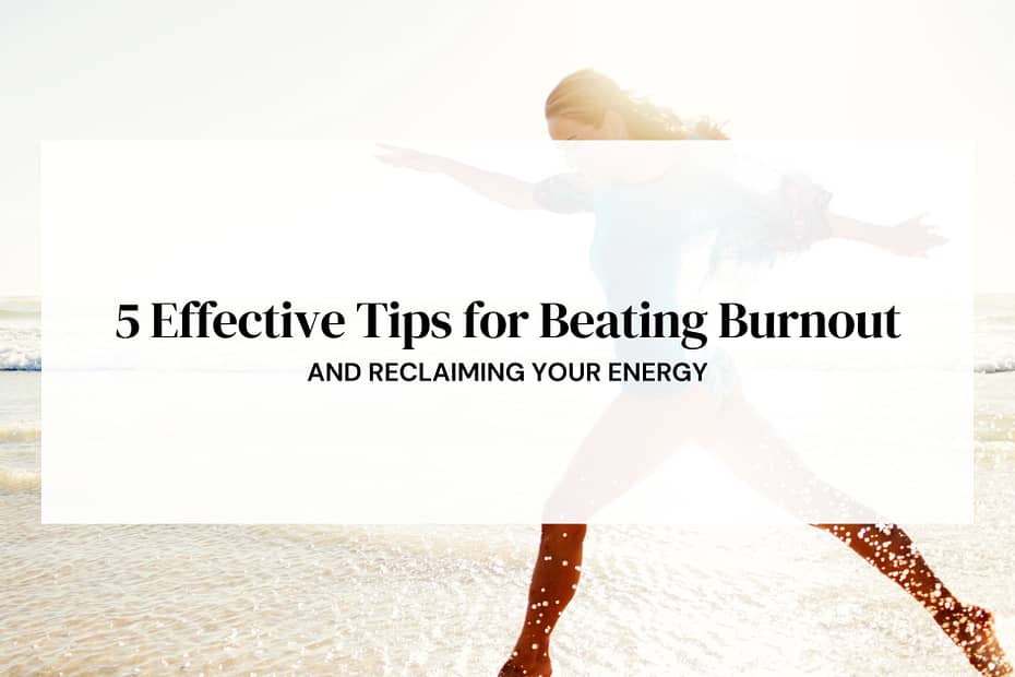 tips to recover from burnout